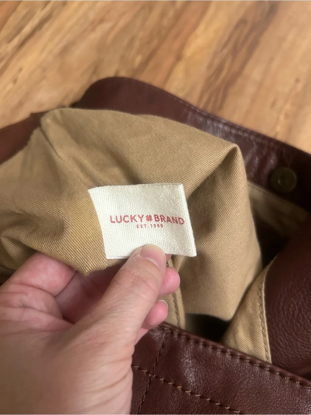 Vintage Y2K Lucky Brand Leather Hobo Shoulder Bag Purse